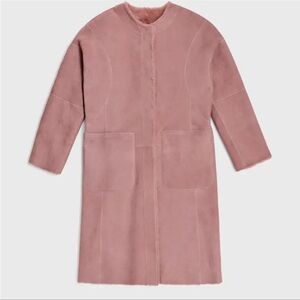 NWT Beautiful Ugg 100% Sheepskin Remy Reversible Shearling Coat Size XL